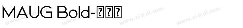 MAUG Bold字体转换